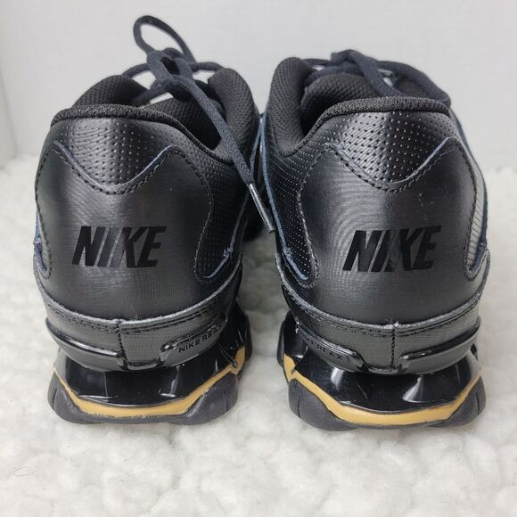 Nike Reax 8 TR Mens Size 9.5 Cross Training Sneaker Black Gold Low Top Shoes - Picture 4 of 11